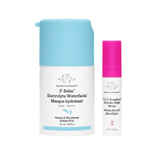 Drunk Elephant F-Balm Electrolyte Waterfacial. Quenching and Strengthening Overnight Mask.