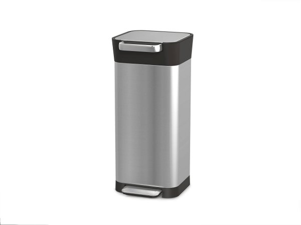 Joseph Joseph Intelligent Waste Titan Trash Can Compactor, 5 gallon/20 liter, Stainless Steel
