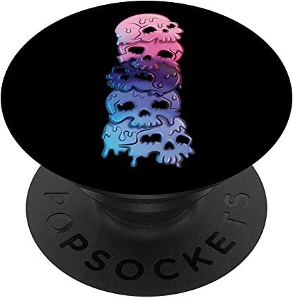Amazon.com: Omnisexual Pride Flag Goth Skulls PopSockets Swappable PopGrip : Cell Phones & Accessories