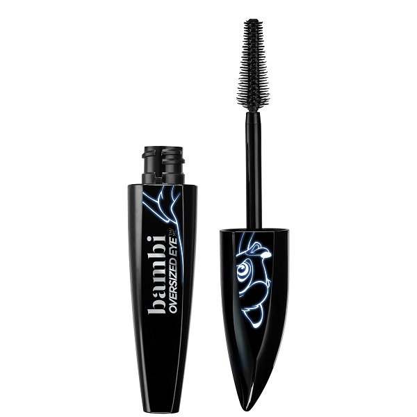 L'Oreal Paris Bambi Oversized Eye Washable Mascara, Instant Lash Stretch and Volume, Lifts, Curls and Extends Lash Length, Clump Resistant, Washable, Intense Black, 0.2800 fl. oz.