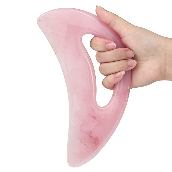 Large gua sha Massage Tool, Lymphatic Drainage Massager,Muscle Scraping Massage Tools,Body Sculpting Anti Cellulite Tools for Man and Women (Pink)