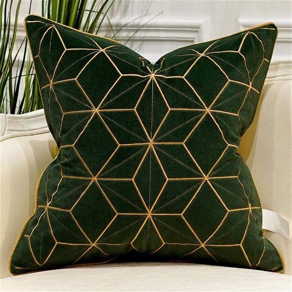 Amazon.com: Avigers 18 x 18 Inches Navy Blue Gold Plaid Cushion Case Luxury European Throw Pillow Cover Decorative Pillow for Couch Living Room Bedroom Car : Home & Kitchen