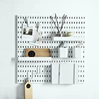 Keepo Pegboard Combination Kit with 4 Pegboards and 14 Accessories Modular Hanging for Wall Organizer, Crafts...