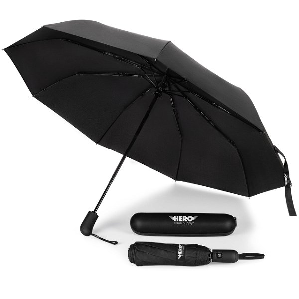 HERO Travel Umbrella – Windproof, Compact and Portable