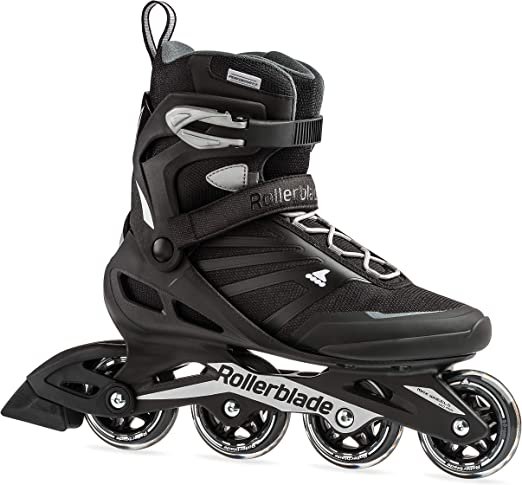 Amazon.com : Rollerblade Zetrablade Men's Adult Fitness Inline Skate, Black and Silver, Performance Inline Skates : Sports & Outdoors