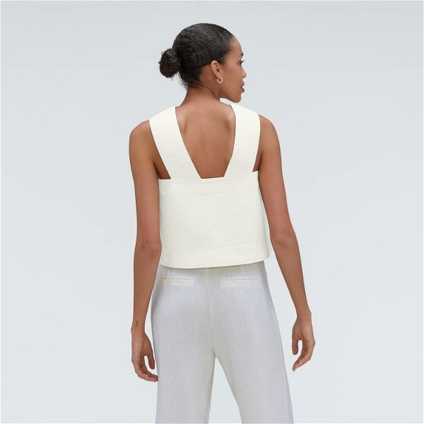 The Cross-Front Apron Top Canvas – Everlane