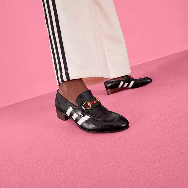 adidas x Gucci women's loafer in black leather | GUCCI® US