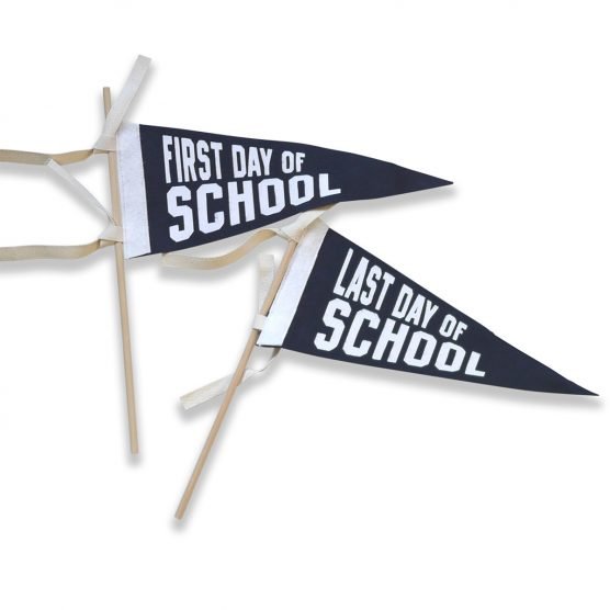The Letterman Co. First & Last Day of School Pennant – Navy