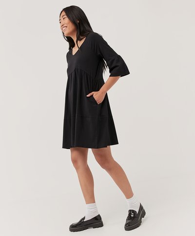 Women’s Revive Flutter Sleeve Dress made with Organic Cotton | Pact
