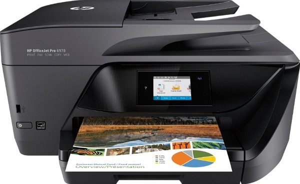 HP OfficeJet Pro 6978 Wireless All-In-One Instant Ink Ready Printer Black T0F29A#B1H