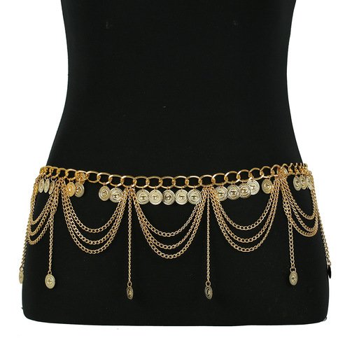 Retro Multilayer Coin Tassel Waist Chain Metal Belly Dnacy Accessory · Swimwear Store · Online Store Powered by Storenvy