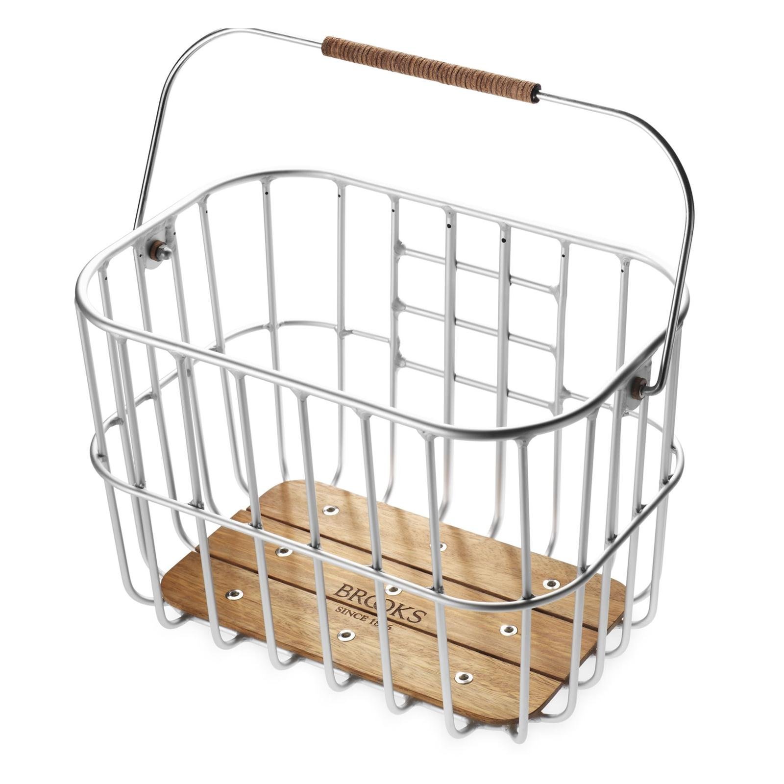 Hoxton Wire Bicycle Basket with Wooden Base