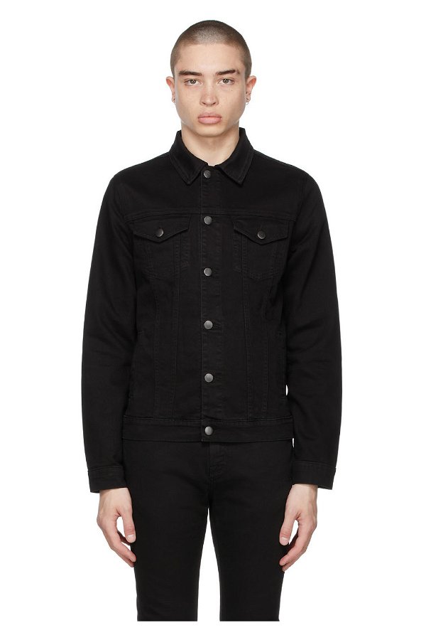 Frame - Black Faded 'L'Homme' Jacket