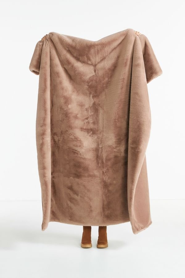 Sophie Faux Fur Throw Blanket