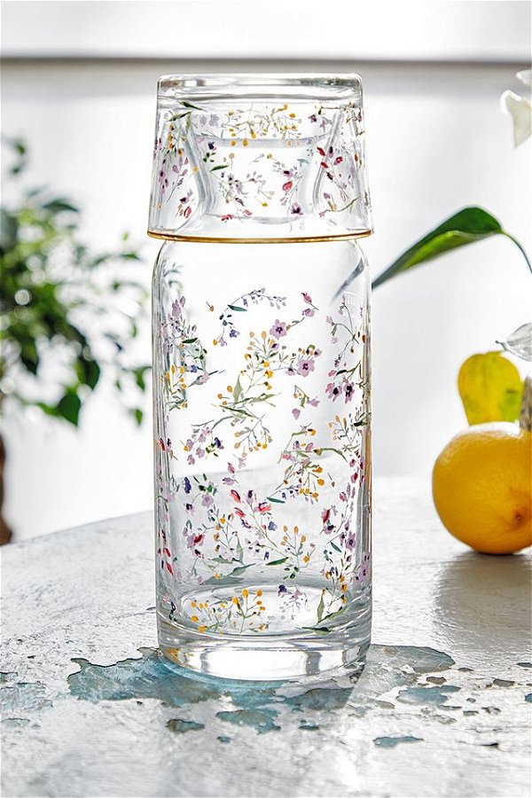 Floral Glass Carafe | Urban Outfitters UK