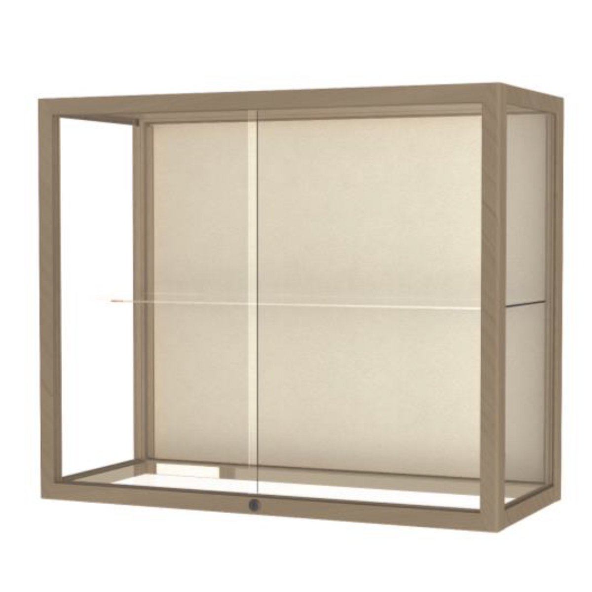 Heirloom Series Wall Display Case - One Shelf - 36"W x 30"H x 14"D | Schools In