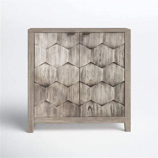 Joss & Main Santino 34'' Tall Solid Wood 2 - Door Accent Cabinet & Reviews | Wayfair