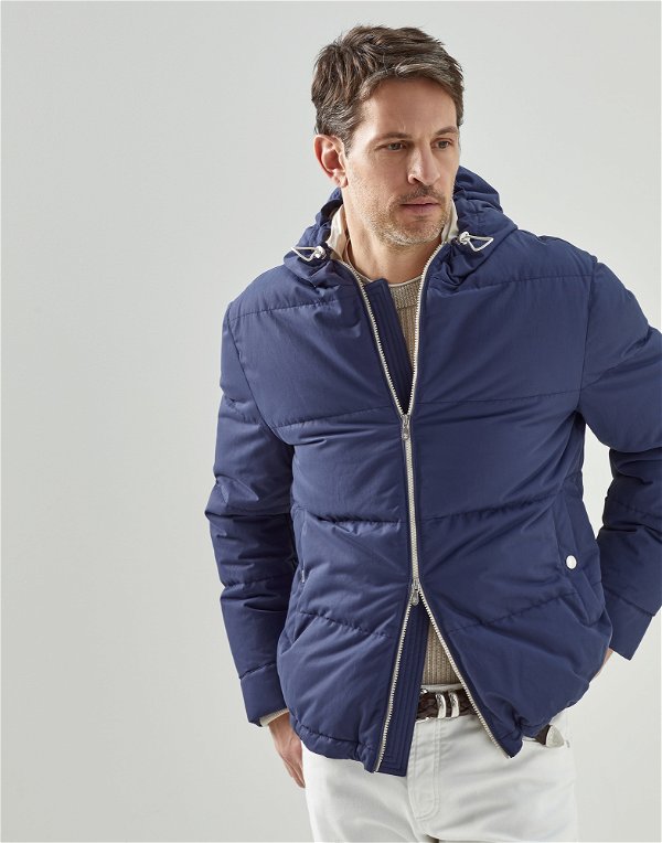 Down jacket with hood (222MQ4201878) for Man