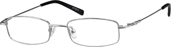 Silver Rectangle Glasses #411511