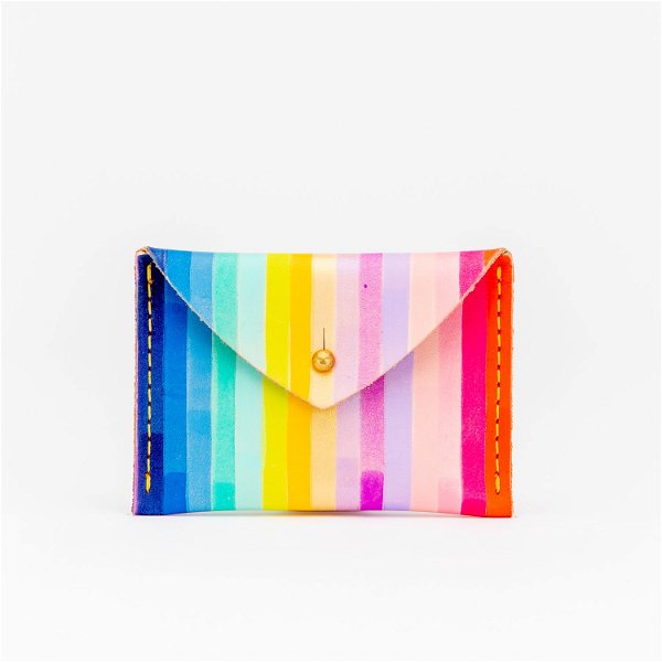 Rainbow Stripe Envelope Wallet — Lillian Farag