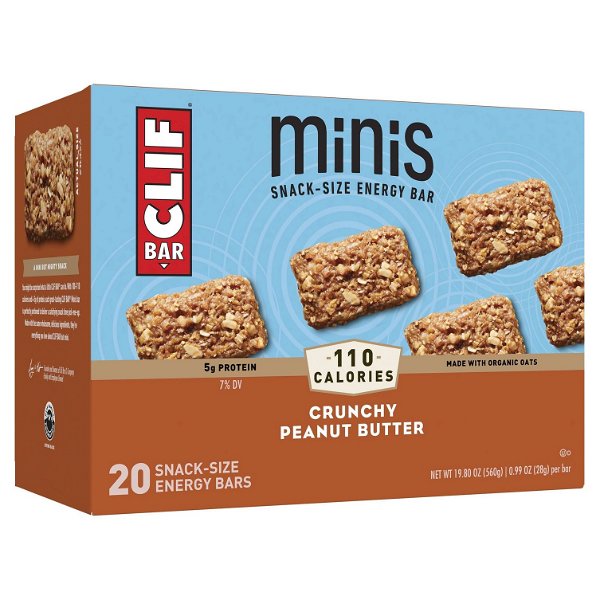 CLIF Bar Crunchy Peanut Butter Energy Bar Minis - 20ct