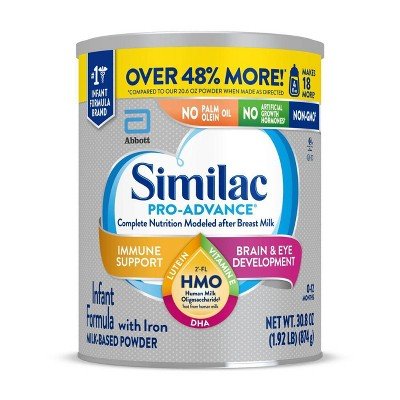 Similac Pro-Advance Non-GMO Powder Infant Formula - 30.8oz