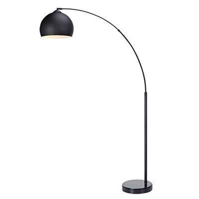Williamsburg Modern Arched Floor Lamp With Bell Shade And Marble Base - Teamson Home : Target