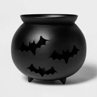 Porch Planter Metal Cauldron Black Halloween Decorative Prop - Hyde & Eek! Boutique™ : Target
