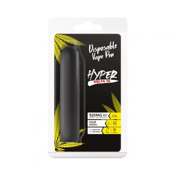 Hyper Delta-10 THC Disposable Vape Pen - Sour Diesel - 920mg | CBD Vape Oil