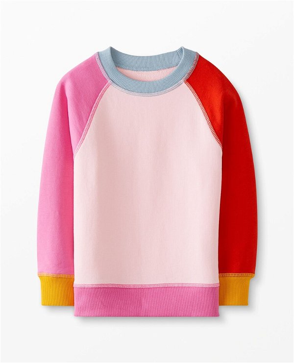 Colorblock Crewneck In French Terry