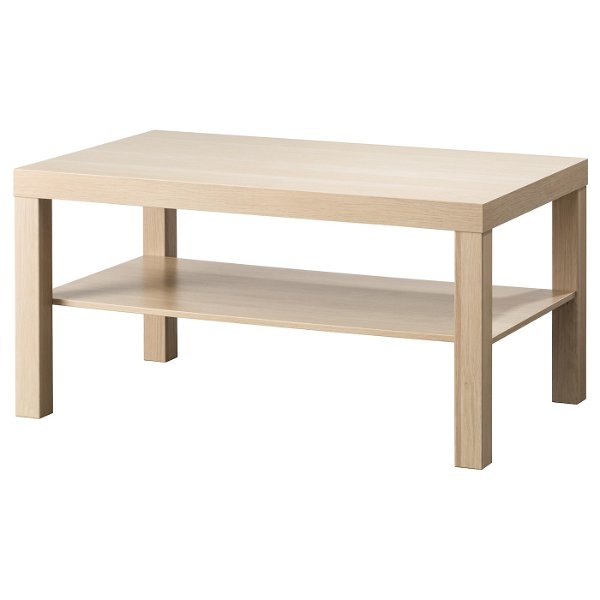 LACK Coffee table, white stained oak effect, 353/8x215/8" (90x55 cm)