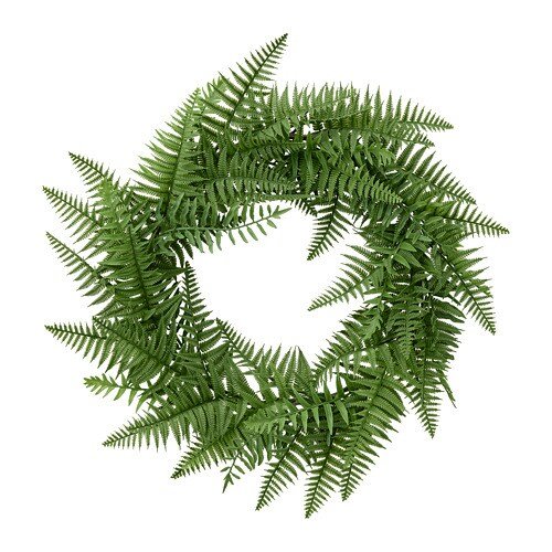 HÖSTKVÄLL - artificial wreath, indoor/outdoor/fern green