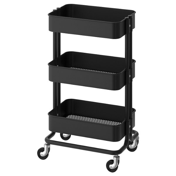 RÅSKOG - utility cart, black