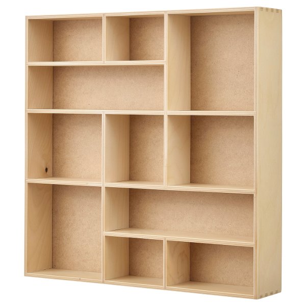 SKUTSKÄR Display shelf - birch plywood 15 3/4x15 3/4 "