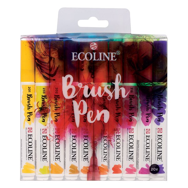 Royal Talens : Ecoline : Watercolor Brush Pen : Set of 20