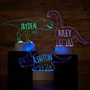 Dinosaur Night Light Personalized LED Sign